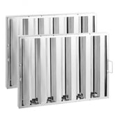 24.5Wx19.5H Inch Commercial Hood Filter Range Hood Baffle Stainless Steel
